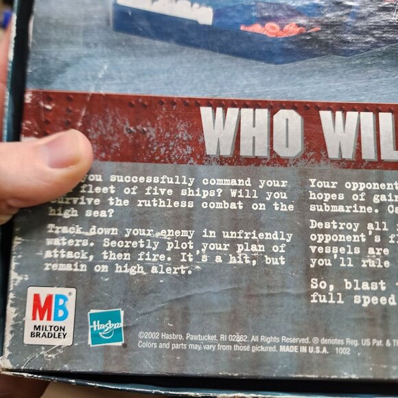 VTG Battleship The Classic Naval Combat Game 2002 By Milton Bradley - Picture 4 of 4